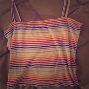 Rainbow crop top